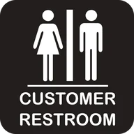 Customer restroom